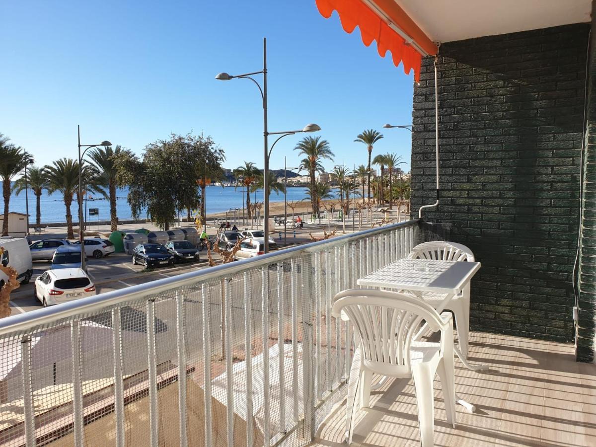 Vistas Al Mar Desde La Playa De El Rihuete En Puerto De Mazarronアパートメント エクステリア 写真