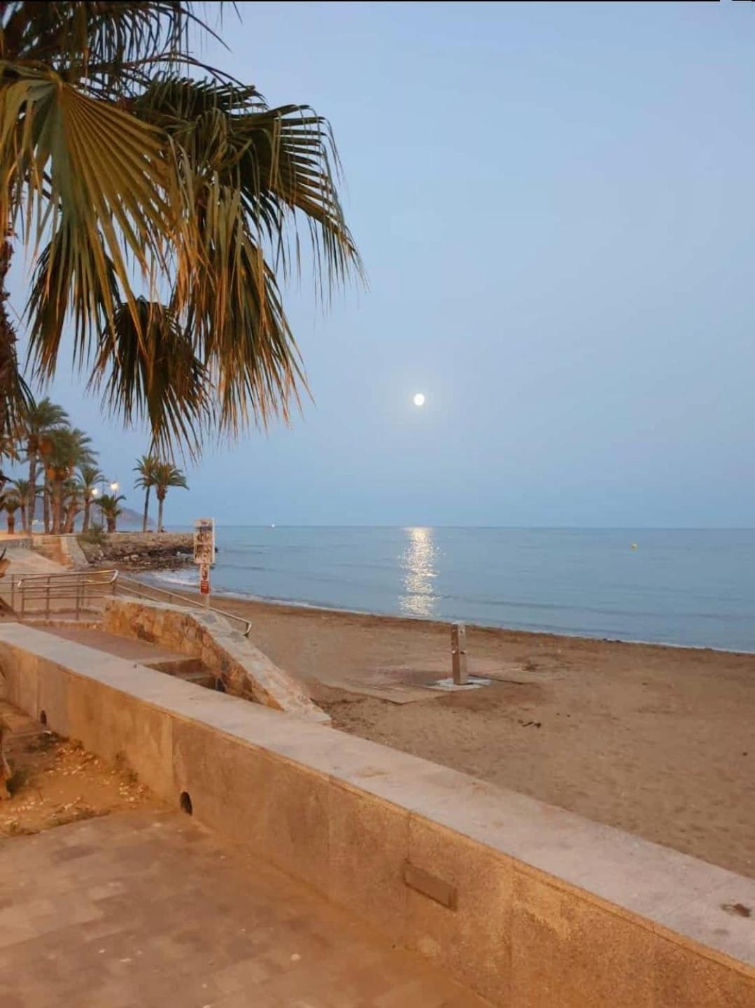 Vistas Al Mar Desde La Playa De El Rihuete En Puerto De Mazarronアパートメント エクステリア 写真